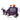 Inflatable 6ft grim reaper carriage dimensions view: purple wagon, unicorn pull, pumpkin top
