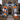 Inflatable Halloween entry arch with orange ends, LED rim lighting, and spooky icon panels