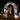 Inflatable Halloween entry arch with built-in LED rim, bat topper, and jack-o'-lantern base