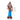 Size chart: inflatable scarecrow grim reaper with scythe, 28.9in x 73.5cm, blue glow.