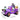 Purple inflatable witch car with BOO! text, LED characters, and size markings showing 5 ft