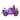 Inflatable haunted witch car with BOO! sign, black cat on top, and glowing pumpkin