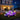 Purple inflatable Halloween witch driving car with BOO! sign and glowing spooky characters