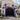 11ft inflatable haunted castle with purple towers and glowing jack-o'-lantern LED