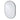 Oval bathroom mirror with gray-black frame and reflective glass surface