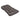 Thick gray padded seat cushion with quilted button tufting