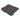 Dark gray padded seat cushion with quilted channel stitching