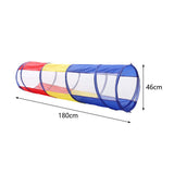 6FT play tunnel size 180cm length and 46cm height with mesh arches