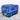 Blue police truck play tent with front and side prints, mesh front opening