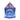 Blue pop-up play tent with space mural and round window on the front panel