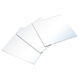 3 acrylic mirror tiles with adhesive backing, overlapping square sheets