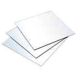 Acrylic adhesive wall mirror tiles, 3-pack, stacked square panels