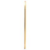 Oval wall mirror side profile, gold metal frame strip