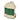 Green-and-cream mini claw machine side view with clear prize area window