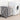 Laundry hamper with foldable metal frame, gray side panels, and open top