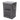 Gray laundry hamper cube with lid and rope handles, “Deluxe Laundry Service” lettering