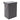 Gray foldable laundry hamper with lid and two rope handles, no front print visible