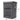 Gray laundry hamper with lid and rope handles, “Deluxe Laundry Service” text and size labels