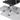 Chair caster wheels on gray non-slip PVC mat with dotted grip texture