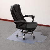 Office chair on gray desk mat, 120 cm PVC non-slip floor protector