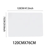 Transparent PVC chair mat, rectangular 120x76 cm
