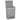 Grey foldable linen laundry basket with open lid and rope carry handles