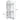 White 3-tier corner storage rack cabinet: 80cm height, 30cm side, 21cm depth