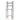 Black over-toilet rack with 3 tiers, size diagram (160 cm)