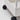 White shelf trolley cart with black caster wheels and open shelf sides