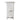 White 73 cm recycling bin with closed top lid on rolling base