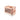Enclosed folding plastic cat litter box, pink with top entry and large front window