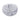 Gray plush cat bed, round exterior with short faux-fur texture, semi-enclosed