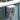 Grey 9L trash can, wall-mount style with swing lid and carry handle