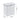 White 9L trash can with dimensions: 27.5cm H, 26.5cm W, 16cm D