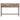 Wide console table front: two wood-look drawers with black bar handles