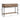 103cm wide entryway table with two drawers and lower shelf, metal frame (dimensions)