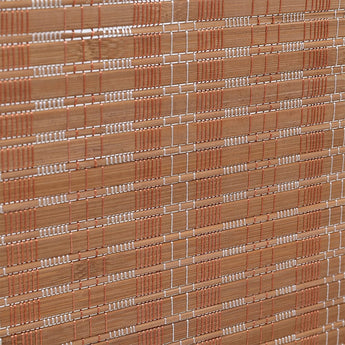 Brown woven bamboo lattice with tight horizontal and vertical strands