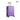 24-inch purple hardside travel suitcase with slash texture and telescoping handle, with dimensions
