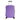 Purple hardside suitcase with slash texture, telescoping handle and spinner wheels (front view)