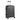 Black hard-shell spinner suitcase with telescoping handle and 4 wheels, front view