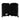 Black hardside suitcase open interior with two compartments and black lining