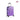 20 in purple hard-shell spinner suitcase with telescoping handle and 4 wheels