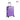 24 in purple hard-shell spinner suitcase with telescoping handle and 4 wheels