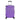 Purple hard-shell spinner suitcase, rear view with textured finish and 4 wheels