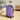 24-inch purple hardside spinner suitcase standing on four wheels