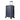 24-inch blue hardshell rolling suitcase with telescoping handle and four spinner wheels