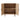 Rattan Sideboard 80cm geöffnet: geräumige Ablagefächer hinter den Doppeltüren