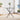 90 cm round glass dining table with X-cross base and curved legs