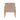 Beige upholstered armchair with simple back panel and light wood legs