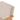 Close-up of beige upholstered armchair back corner and light wood arm support